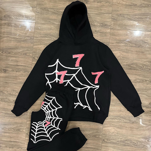 Sweat à capuche personnalisé imprimé bouffant graphique couleurs unies streetwear unisexe sérigraphie grande taille sweats à capuche pour hommes sweats à capuche pour hommes - Product Image 5