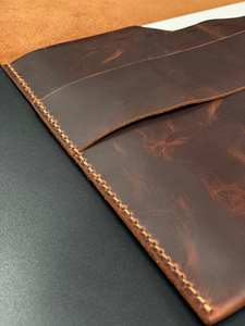 Housse pour ordinateur portable portable durable en cuir pleine fleur portefeuille d'affaires élégant de haute qualité pour la Protection d'étude quotidienne de bureau - Product Image 3