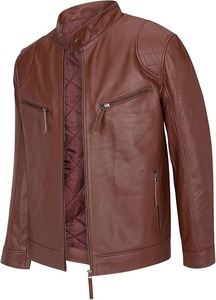 Chaqueta Phantom de Cuero 100% Cuero Genuino para Hombre, Calidad Premium, Impermeable, Transpirable, Ropa de Invierno, Estilo Casual, Cierre de Cremallera - Product Image 6