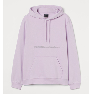 Sweats à capuche en molleton de coton pour hommes, logo personnalisé, design uni, tricoté, col à capuche confortable pour un usage décontracté en hiver - Product Image 3