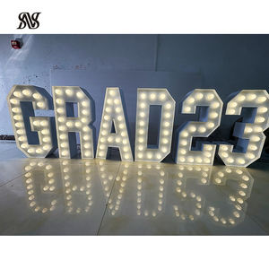 생일 장식을 위한 선택 윤곽 편지 3ft/4ft/5ft 선택 윤곽 번호 기호 0-9 선택 윤곽 빛 번호 선택 윤곽 번호 4ft - Product Image 2