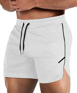Shorts de sport pour homme, musculation, entraînement, poche zippée, léger, salle de sport, course à pied, sans doublure, logo personnalisé, vente en gros, directement de l'usine, nouveau - Product Image 5