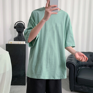 Venta al por mayor camiseta de gran tamaño 100% algodón camiseta fabricante gráfico Unisex Streetwear ajustado lavado ácido Vintage camiseta de gran tamaño - Product Image 1