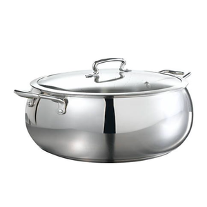 Cazuelas de acero inoxidable de diseño clásico moderno Utensilios de cocina de metal de gama alta para servir comida caliente en casa - Product Image 4