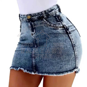 FANTASY WEAR OEM 2026 Premium & Top Quality Women High Waist Distressed Denim Shorts Casual Summer Hot Pants CE ISO Certified - Product Image 2