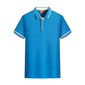 Camiseta Polo de uniforme de personal de restaurante de algodón de alta calidad, logotipo personalizado bordado, ropa de trabajo personalizada, estampado de trabajadores, Fitness - Product Image 3