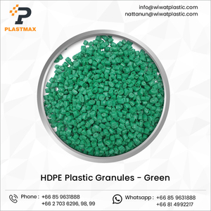 Gránulos de HDPE Verde al por Mayor, Material Plástico Reciclado Limpio y Lavado, Gránulos de Materia Prima de Calidad Alimentaria y para Películas, Exportador - Product Image 3