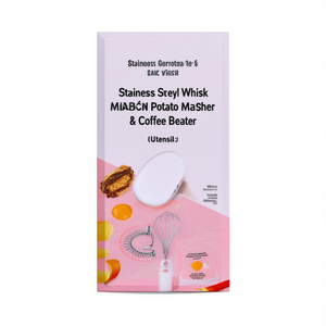 Fouet en acier inoxydable, mousseur à lait, écrase-pommes de terre et batteur à café - Product Image 3