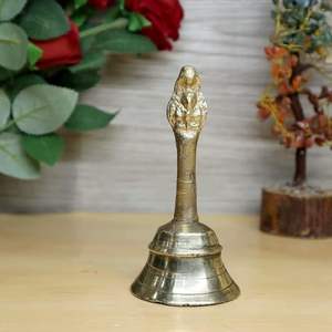 Cloche de Pooja en laiton de haute qualité en laiton pur Garuda Ganti Garuda Ganti Ghanti pour Pooja Mandir - Product Image 6