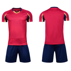 Conjuntos de Camisetas de Fútbol Sublimadas Personalizadas al por Mayor, 100% Poliéster, Transpirables y de Secado Rápido, Ropa Deportiva Unisex para Adultos - Product Image 3