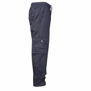 Outdoor Men's Cargo Pants High Quality Multi-Pocket Casual Solid Breathable Trousers Drawstring Closure Plain Dyed Front Style - Product Image 4