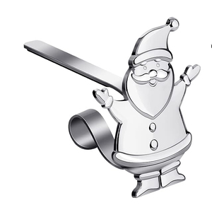 Juego de 6 soportes de calcetín de Navidad decorativos para el hogar y adornos para colgar suministros a granel disponibles en la India - Product Image 2