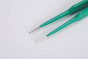 Pinzas bipolares no pegajosas de bayoneta, pinzas de cauterización con interruptor manual monopolar de operación quirúrgica eléctrica Ce - Product Image 4