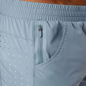 Short unisexe taille haute en maille pour hommes décontracté solide confortable 100% coton été course à pied activités de plein air poches tenue décontracté - Product Image 6