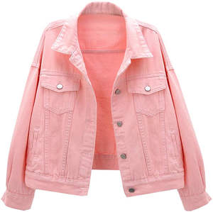 Veste en jean décontractée pour femme, coupe classique, style européen et américain, nouvelle collection hiver 2026, imprimé, manches longues, écologique, respirante - Product Image 4