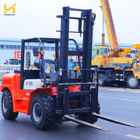 Livraison rapide, bonne qualité, chariot élévateur diesel miniature de 4 tonnes avec accessoires pour la manutention de cartons, fûts et barils