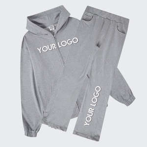 Survêtements personnalisés en gros avec logos, poids lourd, 100% coton, 380 400 g/m², sweats à capuche et pantalons de jogging avec fermeture éclair, ensembles de survêtements pour hommes - Product Image 6