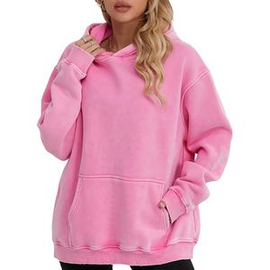 Sudaderas Extra Grandes para Mujer, Estilo Vintage, Lavado Ácido, Felpa de Algodón, Cómodas - Product Image 5