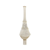 Abat-jour en macramé bohème fait main, grande taille, cordon en coton, écologique, nouveau style pour la maison, l'hôtel, le baptême, à des fins décoratives
