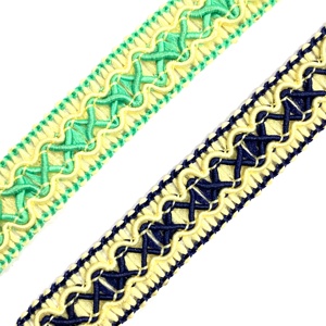 Utilisation de bordure de dentelle de crochet de polyester pour des offres de rideaux et de produits textiles à la maison en gros - Product Image 1