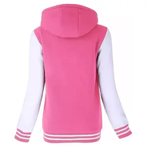 Chaqueta universitaria personalizada para ropa de mujer, chaquetas de béisbol universitarias con botón de bolsillo recién llegado - Product Image 2