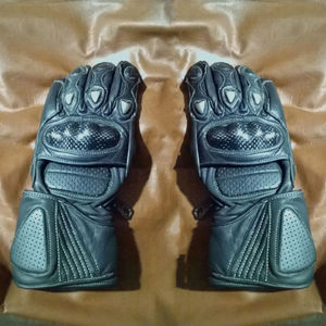 Leather Waterproof Breathable Motocross Motorcycle Riding <b>Gloves</b> <b>Touch</b> <b>Screen</b> UV Protection Non-Slip Full Finger Outdoor Sports - Product Image 1