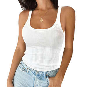 Women's Quick Dry Ribbed Soft <b>Tank</b> <b>Tops</b> Round Neck <b>Loose</b> Fit Breathable Yoga Sports Workout Apparel Plus Size Summer Streetwear - Product Image 2