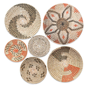 Straw seagrass <b>wall</b> <b>decor</b> natural fiber hanging baskets <b>for</b> home <b>decoration</b> different designs - Product Image 6