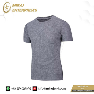 เสื้อยืดผู้ชายแขนสั้นสำหรับออกกำลังกายฟิตเนสวิ่งแห้งเร็วทนทาน - Product Image 6