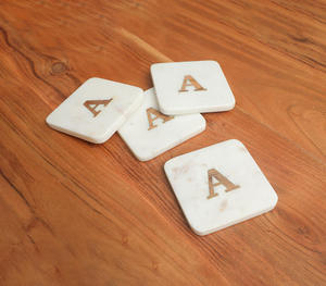 Inlay <b>marble</b> <b>coasters</b> (set of 4) stone <b>coasters</b> - Product Image 1