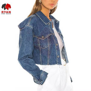 Veste en jean pour femme, style OEM ODM, vente en gros, veste en jean tendance, prix d'usine - Product Image 4