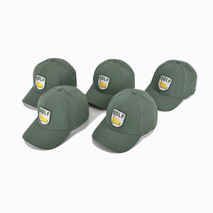 Casquette de baseball de golf personnalisée à 6 panneaux en polyester à séchage rapide pour hommes, sport en plein air, meilleure performance - Product Image 1