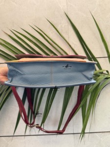 Bolso de mano de cuero reciclado multicolor para mujer, bolso de hombro de cuero genuino con estilo para mujer, para uso femenino - Product Image 3