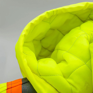 Custom Hi Vis Reflective Zip-Up Sudadera con capucha Cómoda chaqueta de seguridad de manga larga para los hombres Trabajo Seguridad Ropa DE TRABAJO - Product Image 3