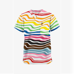 บริการ OEM ชุดยูนิฟอร์มพยาบาลแบบสั่งทำ สีตามสั่ง ขายดี ชุดสครับแขนสั้น ยูนิเซ็กซ์ ผ้าฝ้ายสำหรับโรงพยาบาล - Product Image 3