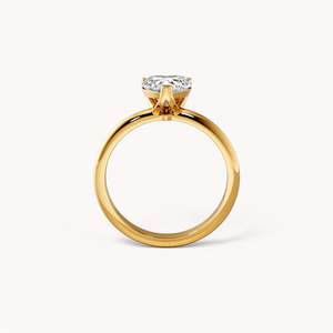 Bague Cara Solitaire en or 14 carats avec diamant de laboratoire - Product Image 4