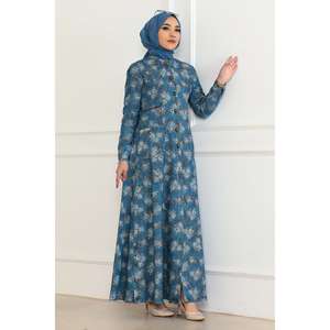 Vestido Casual de Mezclilla Azul Claro 6128 con Detalle de Botones, 100% Poliéster, Mega Merchant - Product Image 1