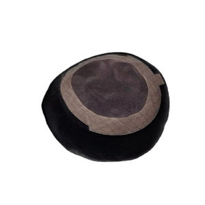 Toupet en cheveux humains à base mono, perruque à base mono, prothèse capillaire en cheveux humains, taz hair bd - Product Image 1