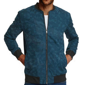 Venta al por mayor de los hombres cómodos High Street Style Bomber Jacket Plus Size para la temporada de invierno - Product Image 3