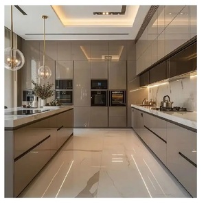 OEM acrílico cocina gabinetes Panel tablero MDF madera nuevo diseño mejor precio moderno modular muebles brillante mascota fácil de limpiar - Product Image 6