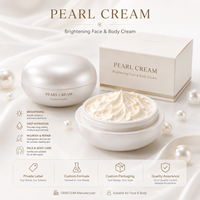 Crème Visage Bio Perle Hydratante Éclaircissante Blanchissante Nourrissante au Collagène et Glutathion Soin du Visage Marque Blanche
