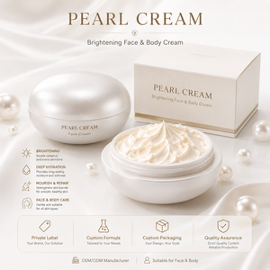 Crema Facial de Perlas Orgánicas de Marca Privada, Hidratante, Iluminadora, Blanqueadora, Nutritiva, con Colágeno y Glutatión, <span class=keywords><strong>Cuidado</strong></span> Facial - Product Image 2