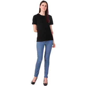 Multicolor 100% algodón Mujer camiseta cena calidad directa fábrica fabricación suave algodón camiseta para niñas exportación - Product Image 6