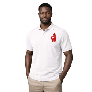Kappa Alpha Psi YO Hand Sign 1911 <b>White</b> Polo <b>Shirt</b> Premium Cotton Greek Fraternity Classic Casual Wear Top - Product Image 1