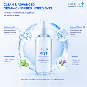 Spray Facial Hidratante Jelly Mist, Bruma Refrescante para la Piel, Spray Humectante Facial y Corporal para Uso Diario - Product Image 5