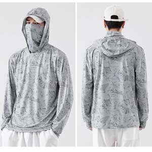 2025 alta calidad sublimación impresión secado rápido poliéster rendimiento pesca Sudadera con capucha pesca camisas ropa deportiva - Product Image 4