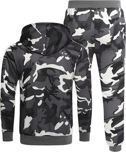 Último Diseño de Ropa Deportiva de Invierno, Conjuntos Deportivos con Capucha, Sudaderas de Peso Medio, Traje Deportivo de Camuflaje Unisex, Hecho en Fábrica, en Oferta - Product Image 2