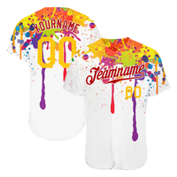 Vente à chaud Vêtements d'équipe par sublimation Conception personnalisée en gros Maillots de baseball de sport sublimés de haute qualité