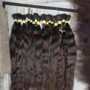 Extensiones de cabello Remy indio de Templo del Sur de alta calidad Tejido ondulado a granel Virgen sin procesar Buena calidad - Product Image 3