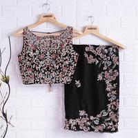 Berat Kasturi sutra Georgette Saree tradisional mewah Dori dengan mewah Zari & benang bekerja Cutwork Border Terbaik Jual Saree Sari